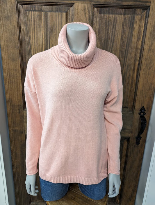 M MADE IN ITALY BLUSH KNITTED SWEATER