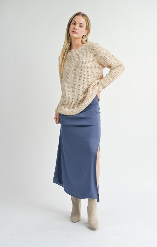 SAGE THE LABEL CREAM MAUDE SWEATER