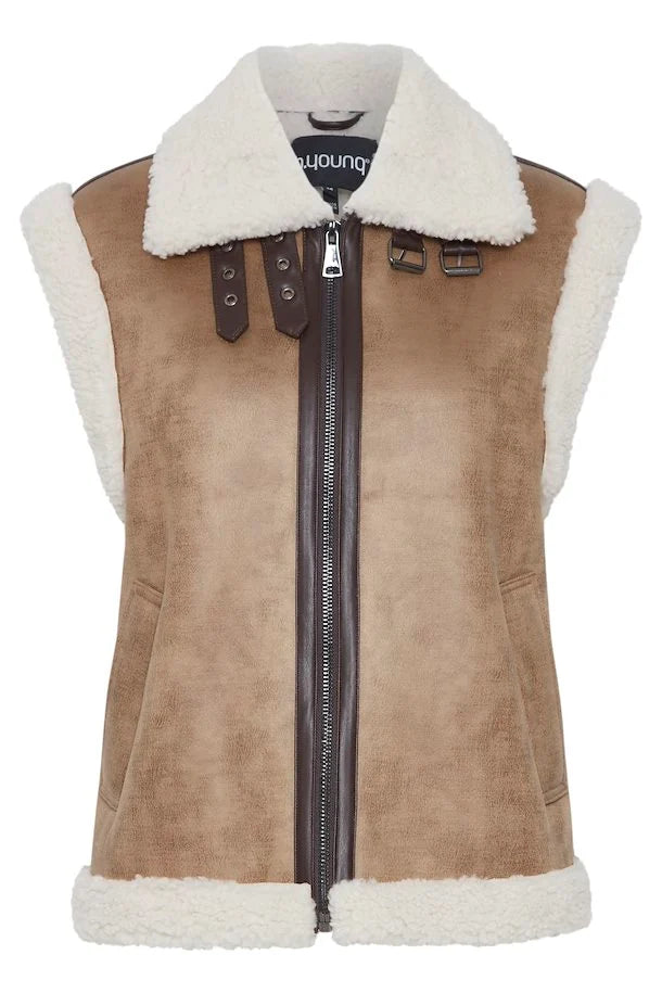 B.YOUNG  ASANNE TOASTED COCONUT VEST