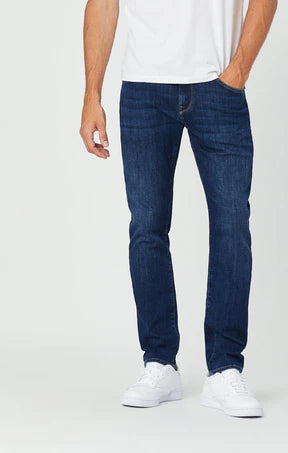 MAVI ZACH DARK FEATHER BLUE STRAIGHT LEG JEANS