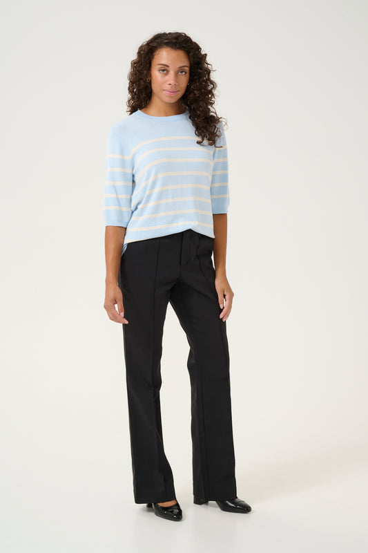 CULTURE CELENE ALPHA FLARE PANTS IN BLACK