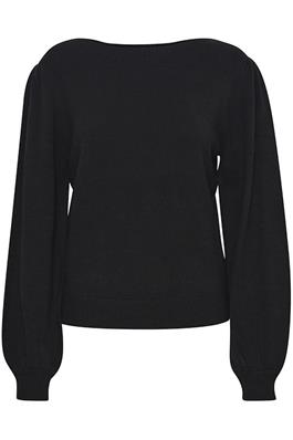 ICHI BLACK VIRELLE LIGHT KNIT