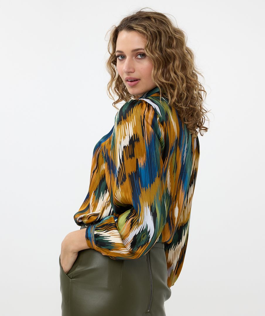 ESQUALO BASIC UNIVERSE LIGHTNING PRINT BLOUSE