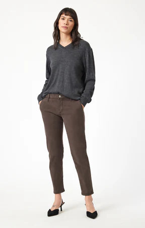 MAVI OAK LUXE TWILL BROOKE SLIM CHINO PANTS