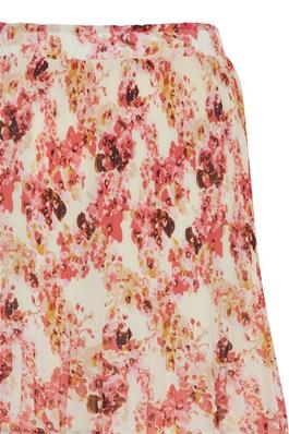 ICHI NALLY CALYPSO CORAL FLOWER SKIRT