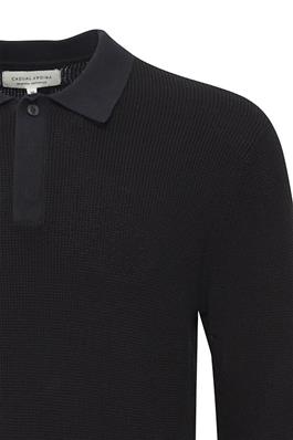 CASUAL FRIDAY DARK NAVY KARL TWO TONE POLO KNIT