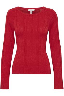 B.YOUNG HAUTE RED MIX MOBBE RAGLAN KNIT SWEATER