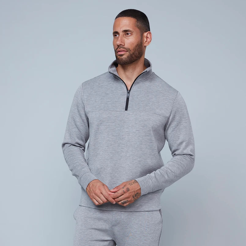 HEDGE LIGHT GREY SOFT KNIT PULLOVER