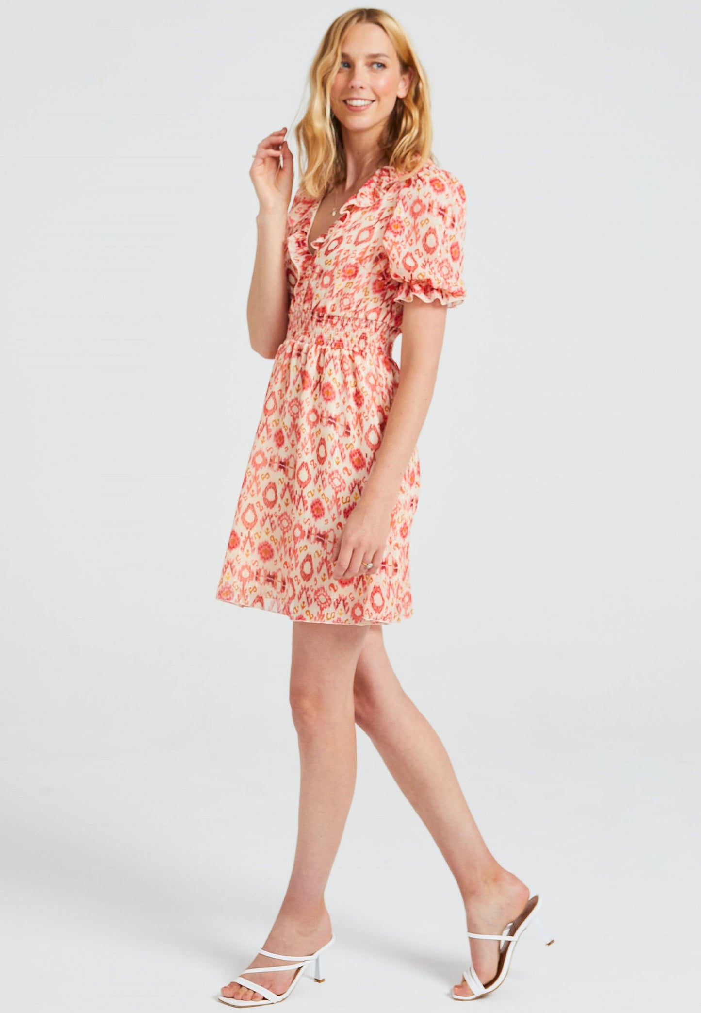 ANGELEYE NANCY DRESS IN CORAL