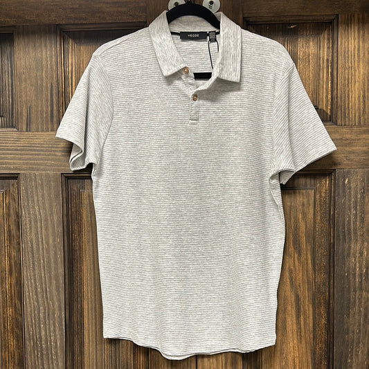 HEDGE GREY 2 BUTTON POLO WITH COLLAR