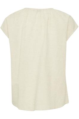 B.YOUNG FIANNE NATURE LINEN LIGHT WOVEN TOP