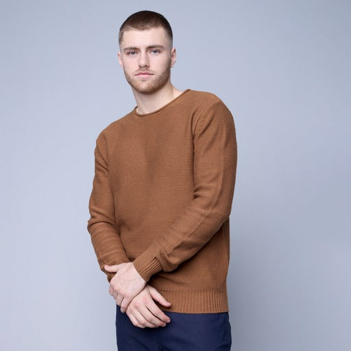 HEDGE MENS KNIT PULLOVER IN RUBBER