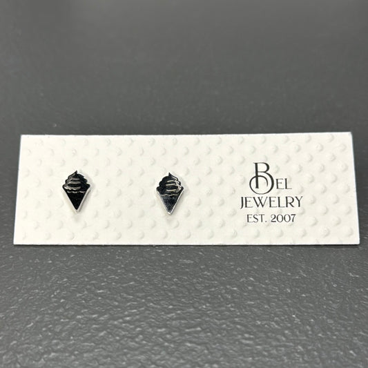 BEL JEWLERY STAINLESS STEEL ICE CREAM EARRINGS