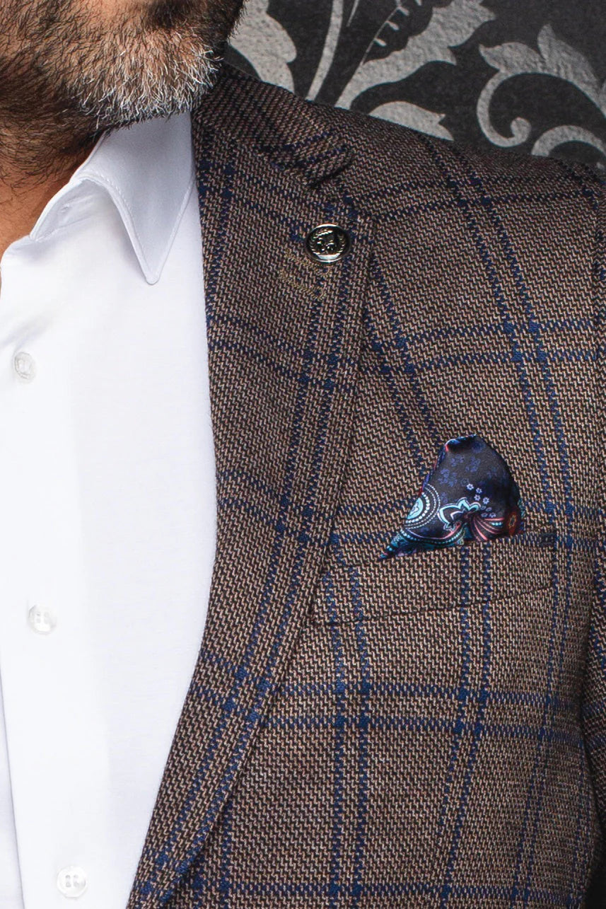 AU NOIR BROSNAN BLAZER IN TOBACCO