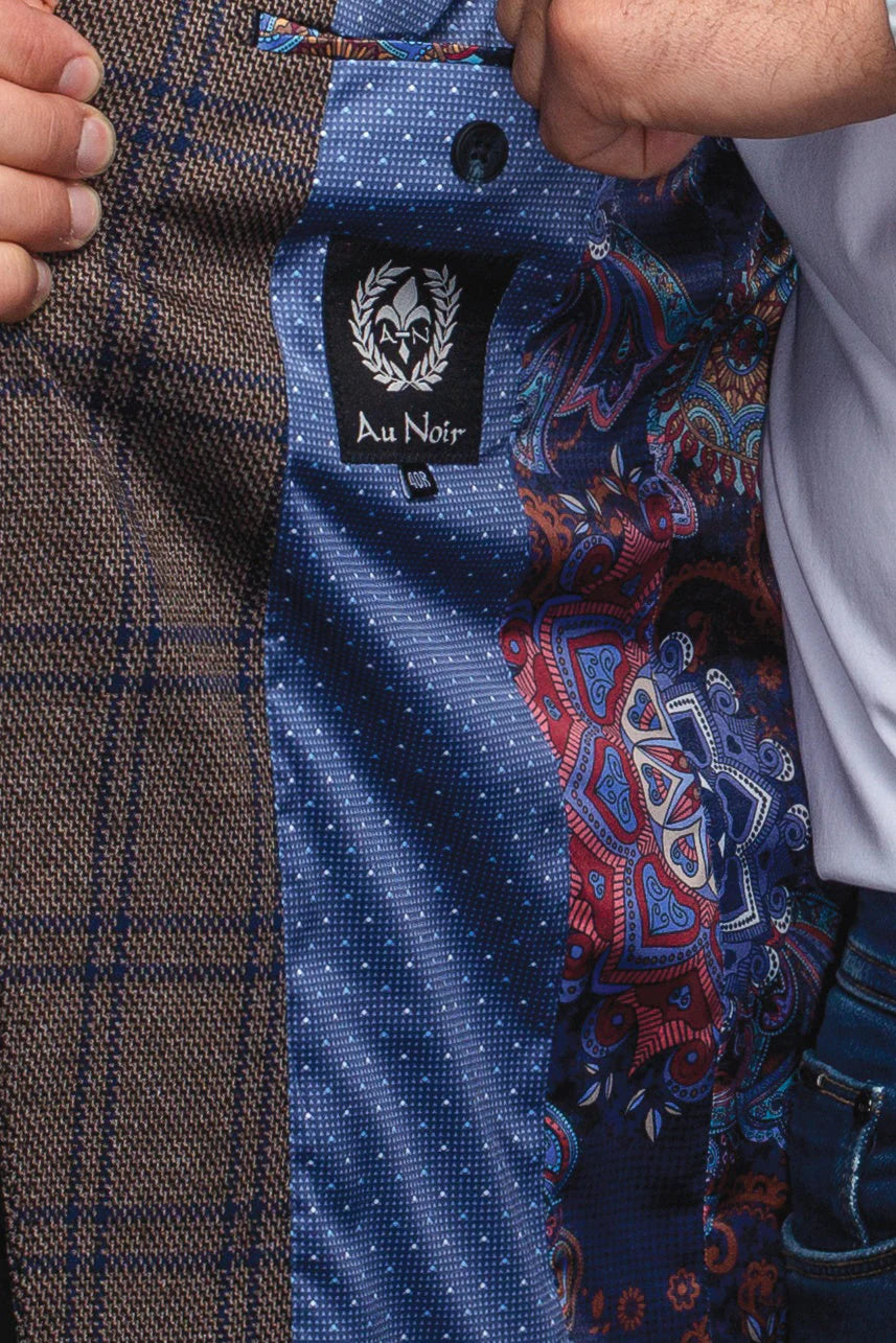 AU NOIR BROSNAN BLAZER IN TOBACCO