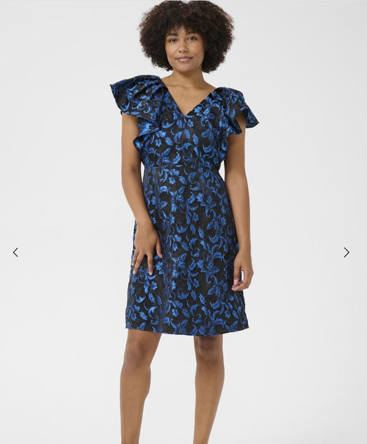 CULTURE BLUE FLOWER ASTRO DRESS