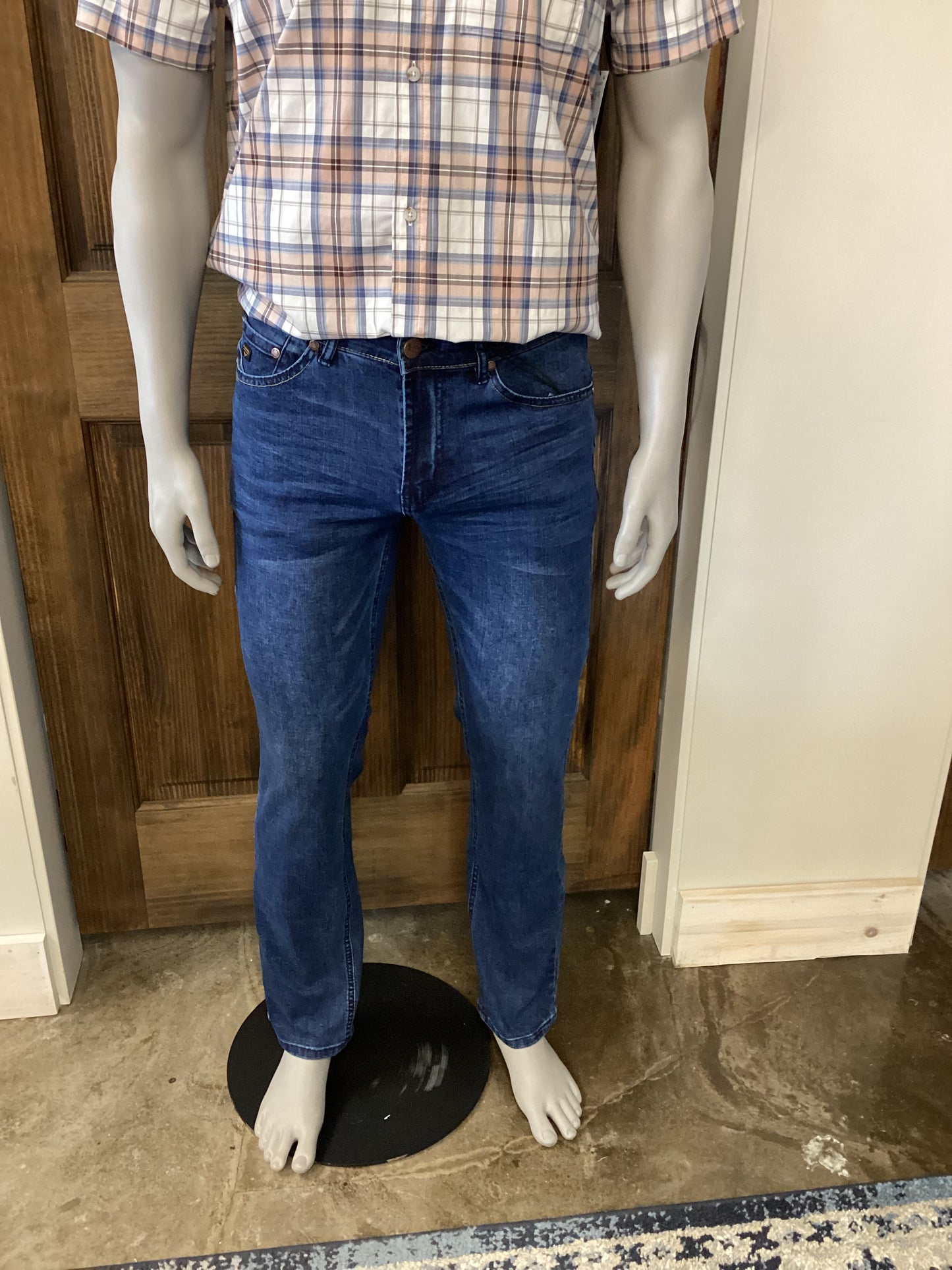 BLACK BULL SAM LOW WAIST REGULAR SLIM JEAN IN USED & WORN