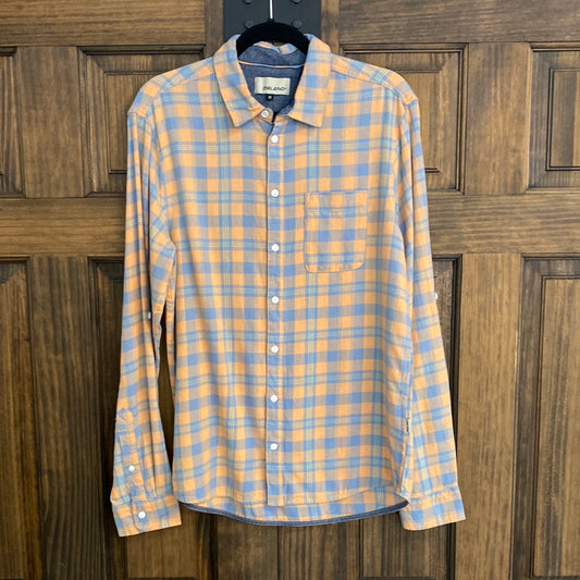 BLEND FLEECE BUTTON UP IN DUSTY BLUE