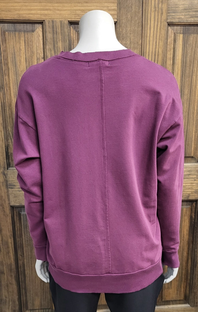 MODODOC PASSION PLUM CREW NECK SWEATSHIRT