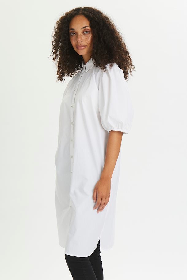 KAFFE CILLA WHITE SHIRT DRESS