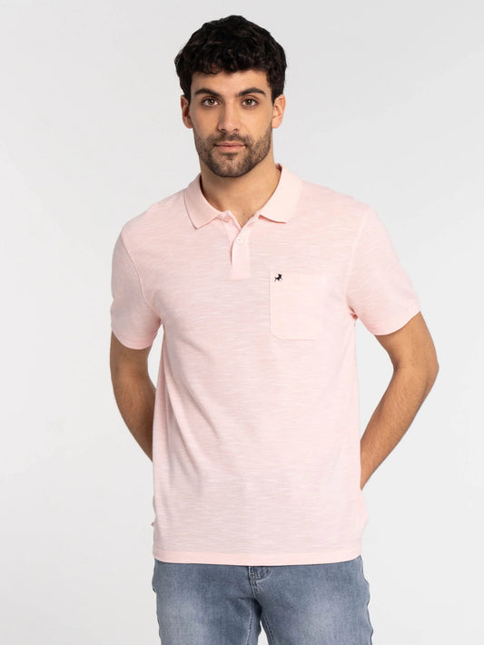 LOIS WEBSTER DUSTY ROSE POLO SHIRT