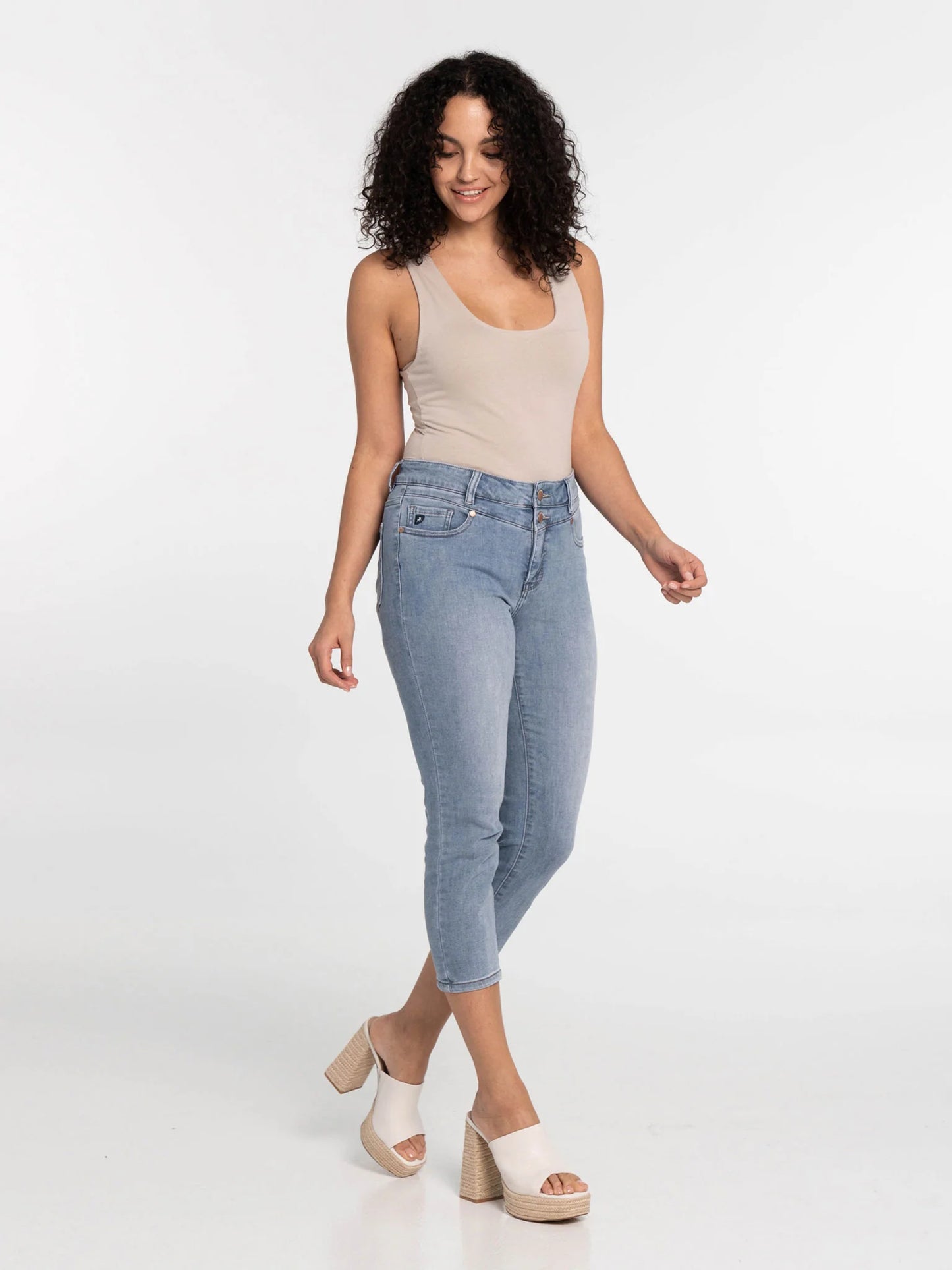 LOIS GEORGIA 7/8 MID HIGH WAIST SKINNY JEANS