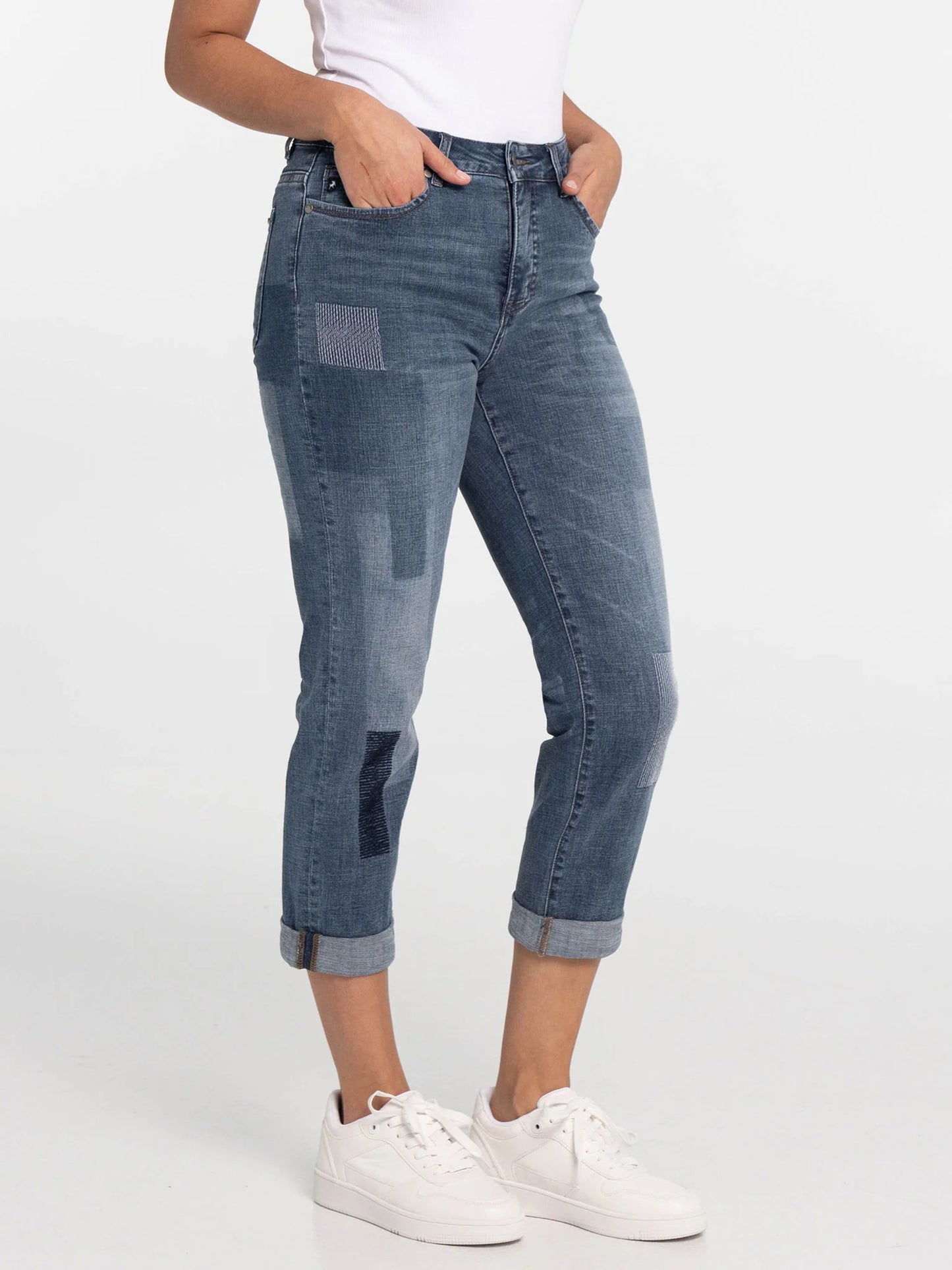 LOIS GIGI 7/8 REGULAR WAIST - RELAXED FIT - USED WORN JEANS