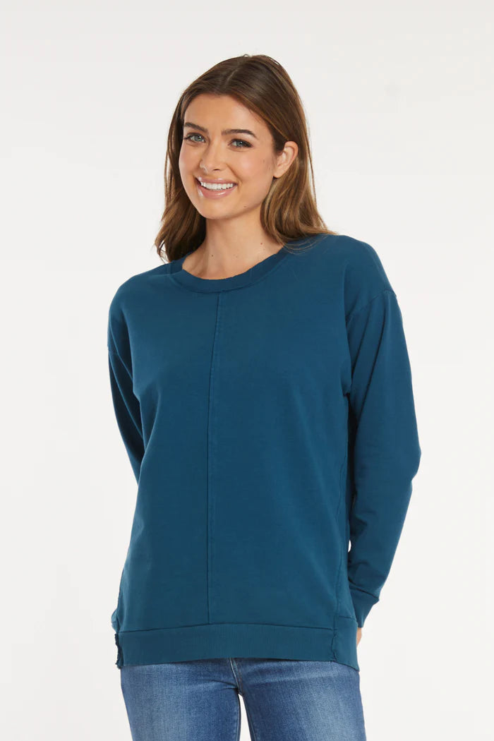 MODODOC LONG SLEEVE CREWNECK SWEATSHIRT IN FANTA-SEA