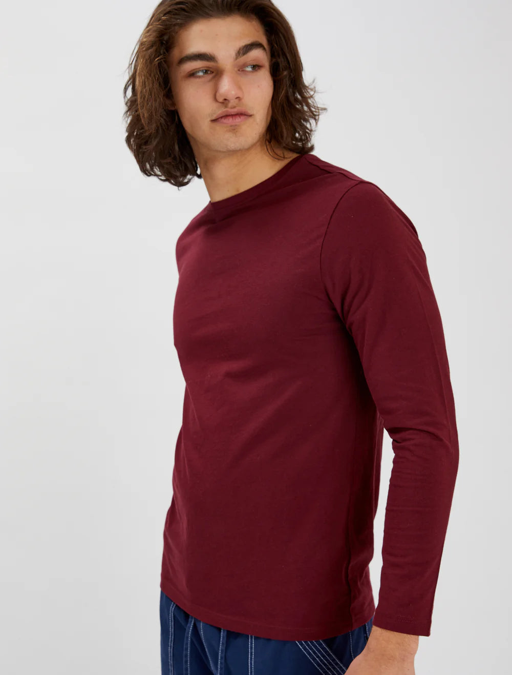 POINT ZERO MERLOT LONG SLEEVE T-SHIRT