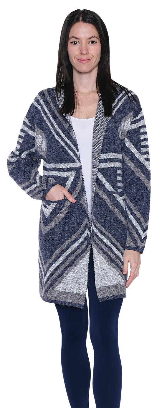 PAPA FASHIONS BLUE HOLLY CARDIGAN