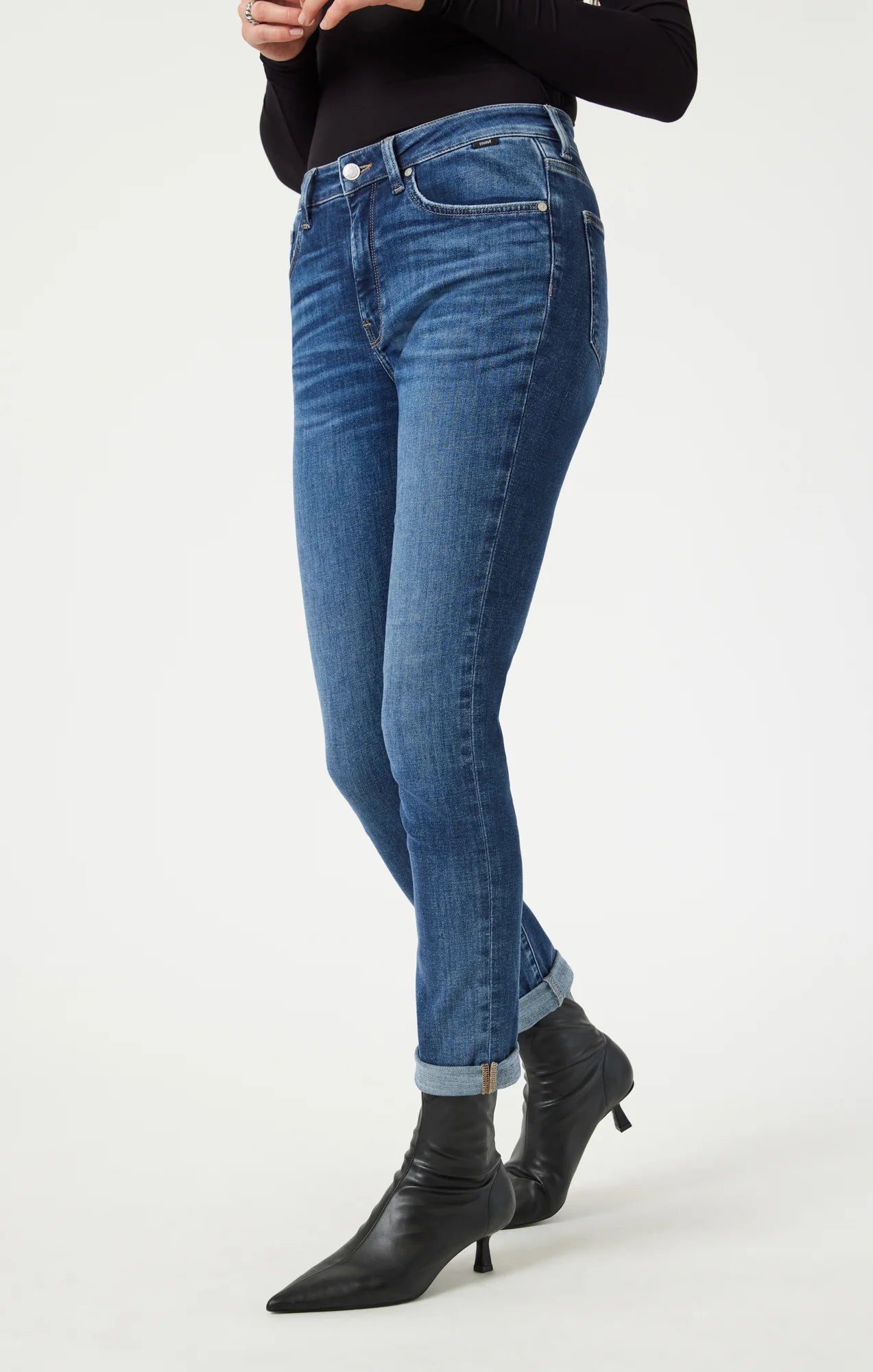 MAVI KATHLEEN BLUE SHADED FEATHER JEANS