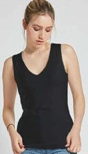 MOTION V-NECK CAMISOLE IN BLACK