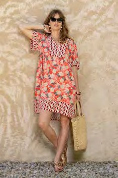 LOLA ESPELETA DRESS IN ORIENTAL POPPY