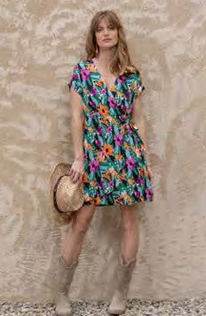 LOLA ESPELETA DRESS IN BRUSH FLOWER