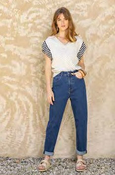 LOLA ESPELETA SOPHIA KNITTED BLOUSE IN BEIGE
