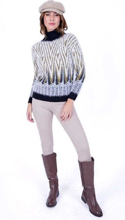 LYLU ORFEO SWEATER IN MIX