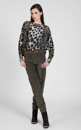 ELISSIA WOVEN TOP IN MULTI COLOUR PATTERN