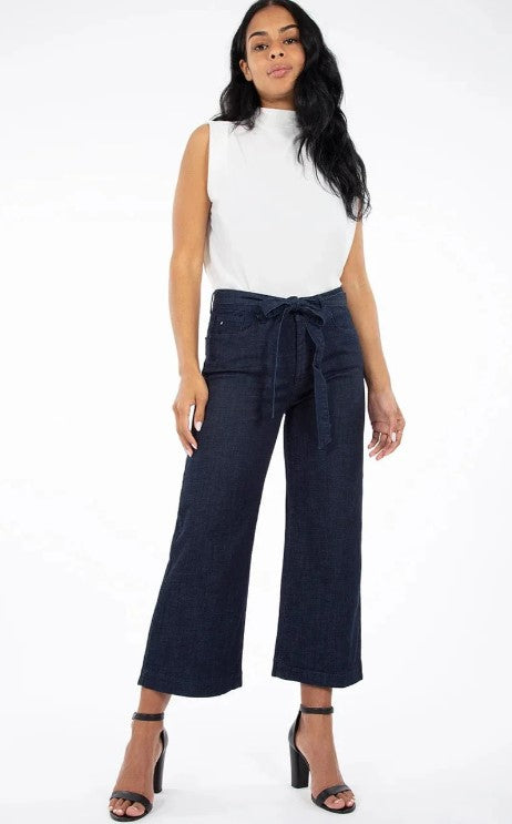 LOIS GAUCHO HIGH WAIST WIDE LEG JEAN IN RINSE