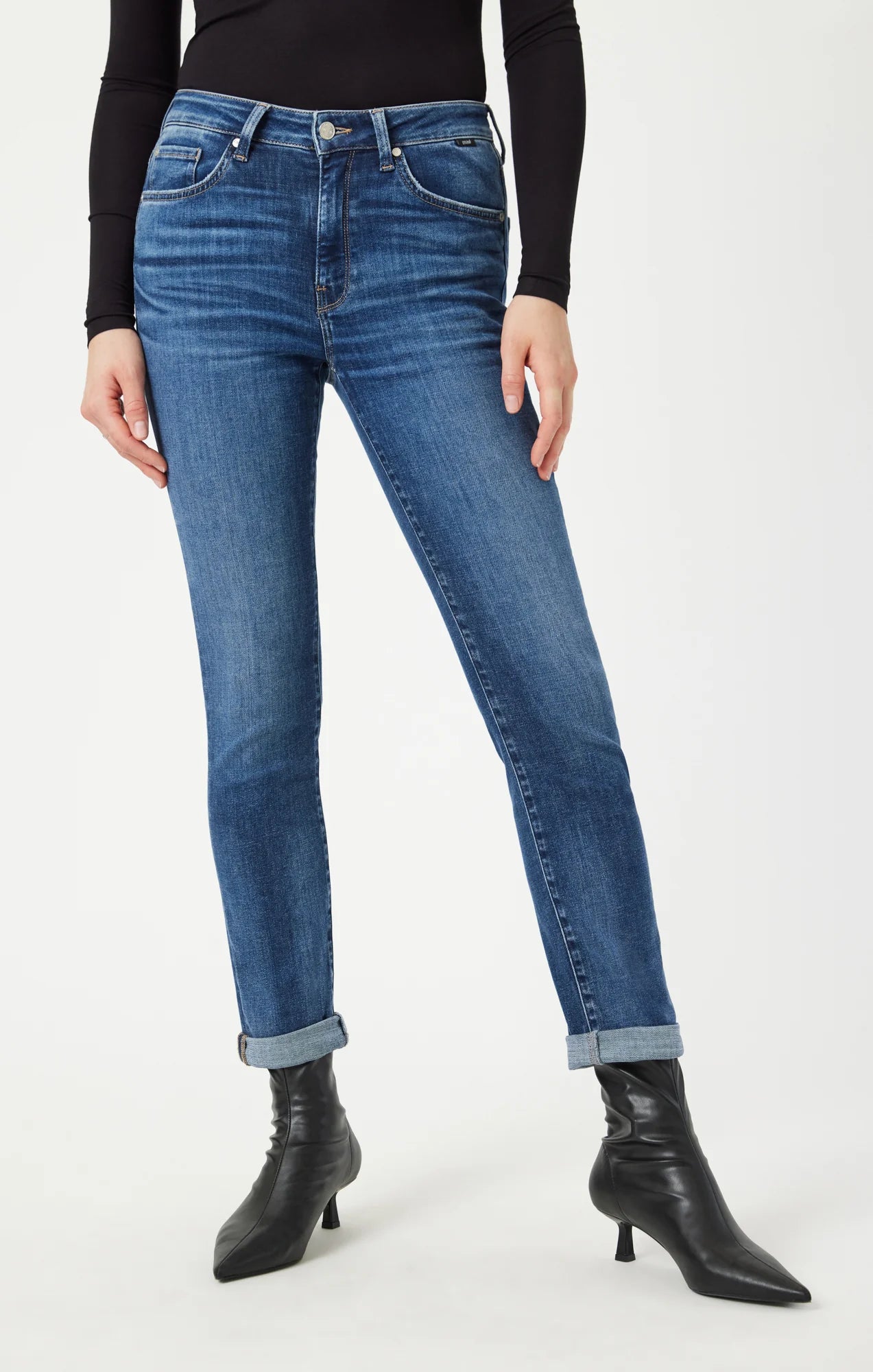 MAVI KATHLEEN BLUE SHADED FEATHER JEANS