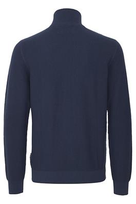 BLEND HALF ZIP SWEATER IN DRESS BLUES