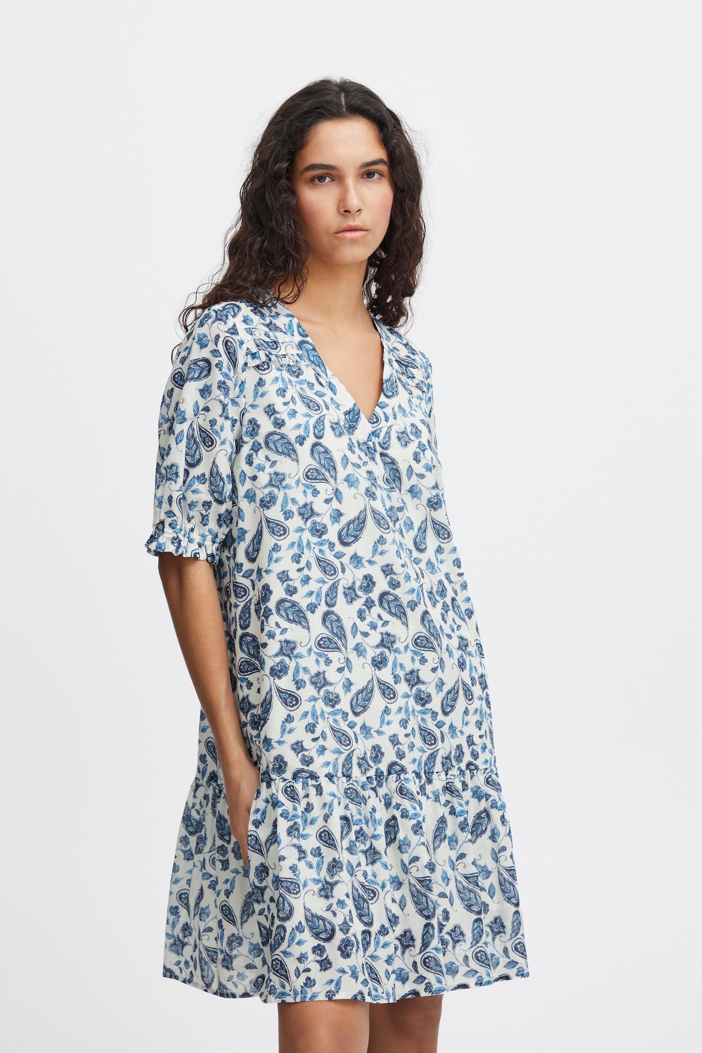 ICHI BALEINE BLUE EMMERETTA DRESS