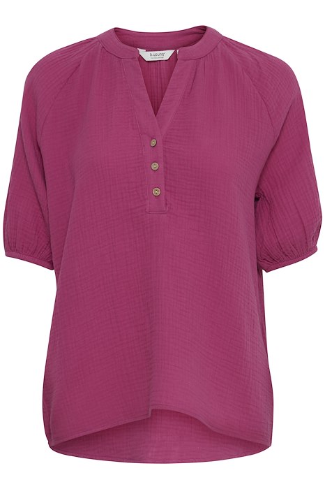 B.YOUNG BERLIN RASPBERRY ROSE TUNIC BLOUSE