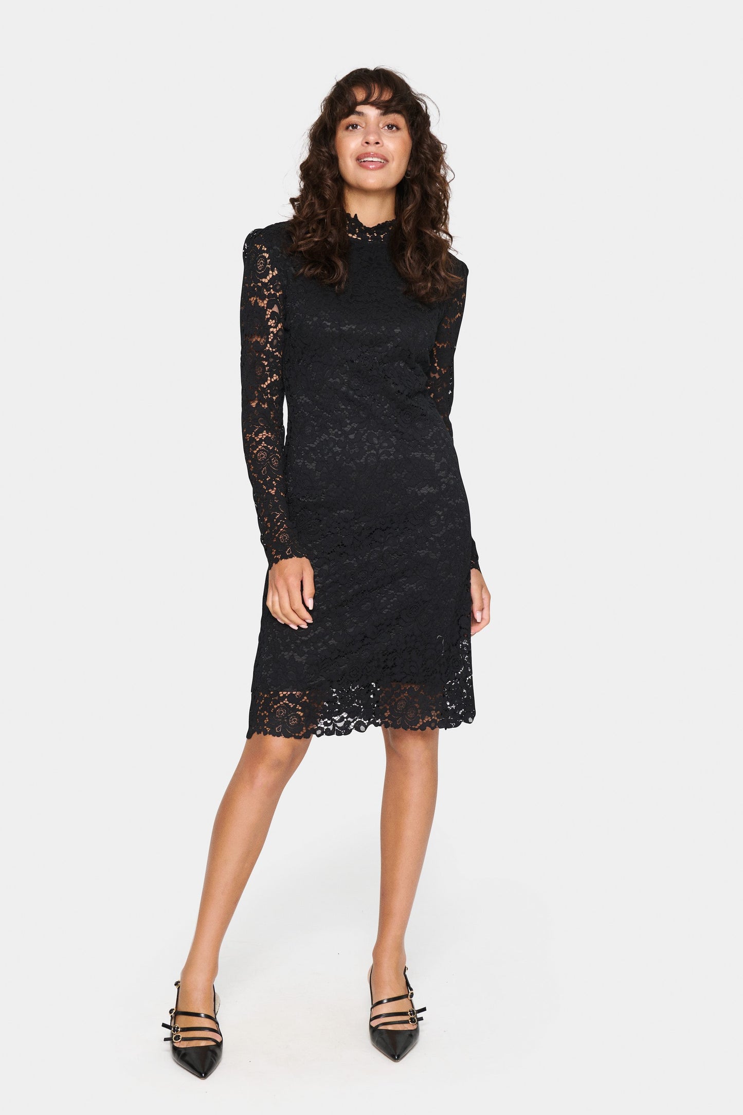 SAINT TROPEZ BLACK GANNA DRESS