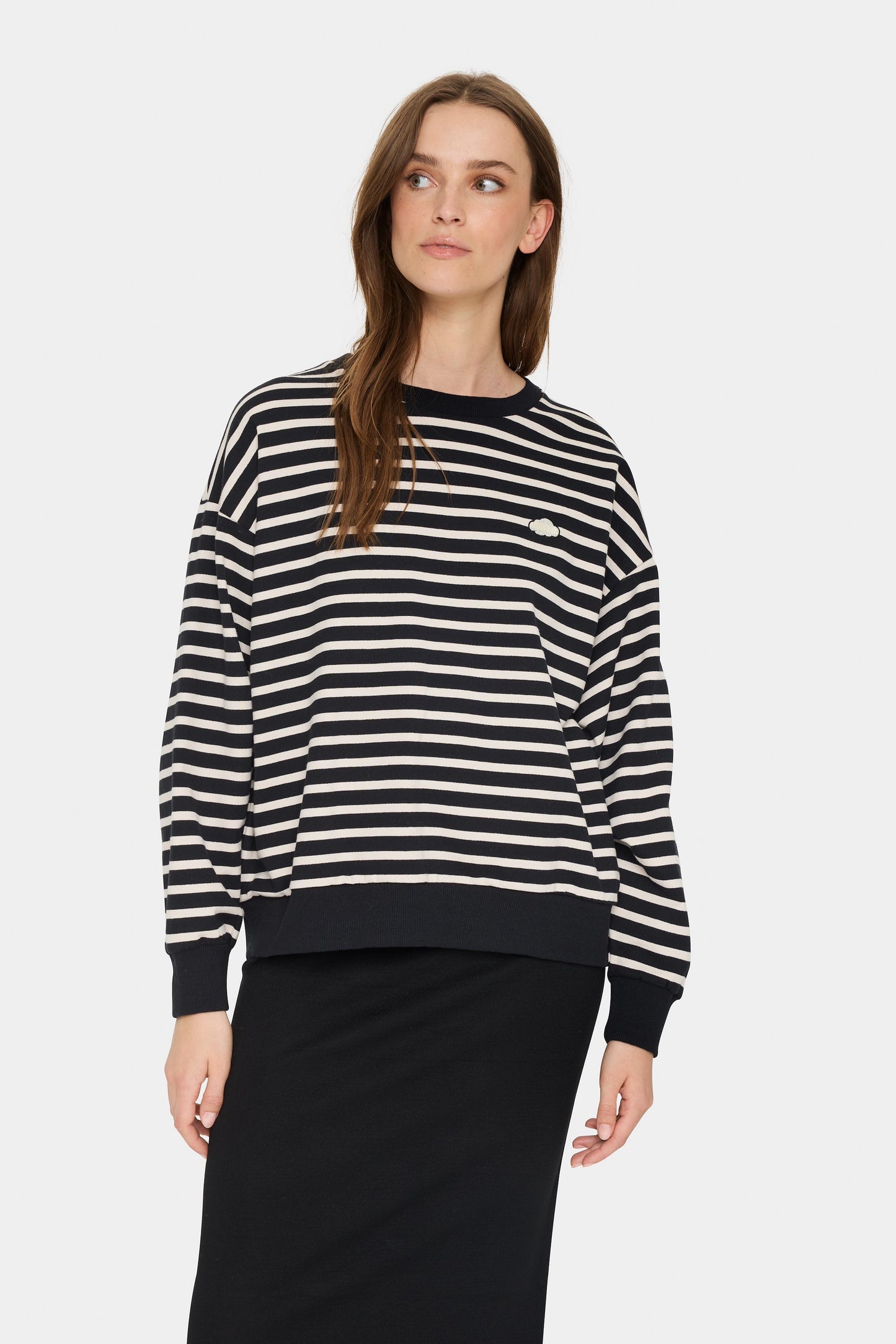 SAINT TROPEZ BLACK GILA SWEATSHIRT