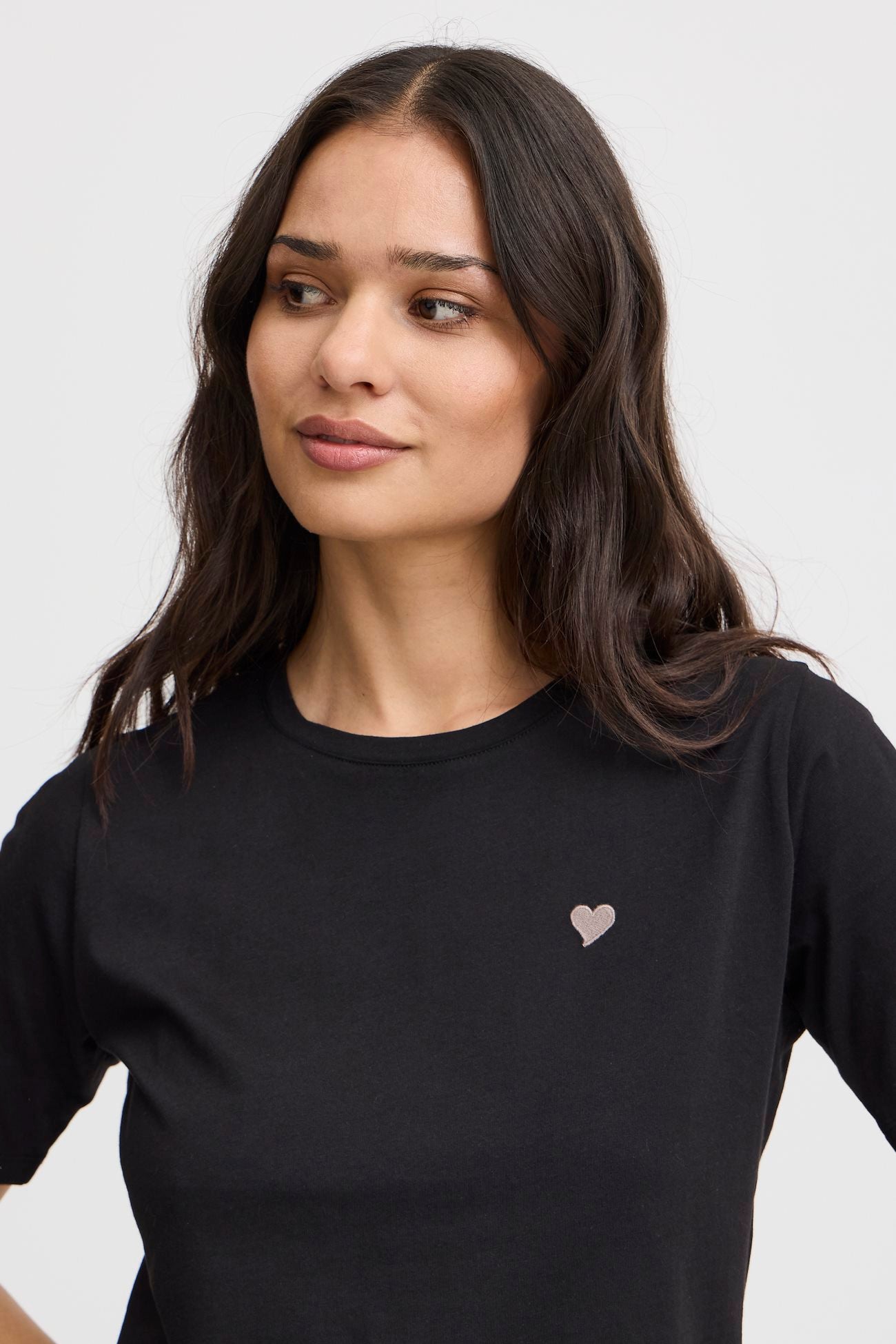 FRANSA BLACK HEART T-SHIRT