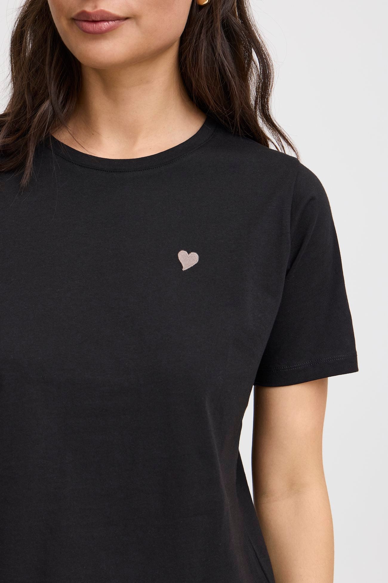 FRANSA BLACK HEART T-SHIRT