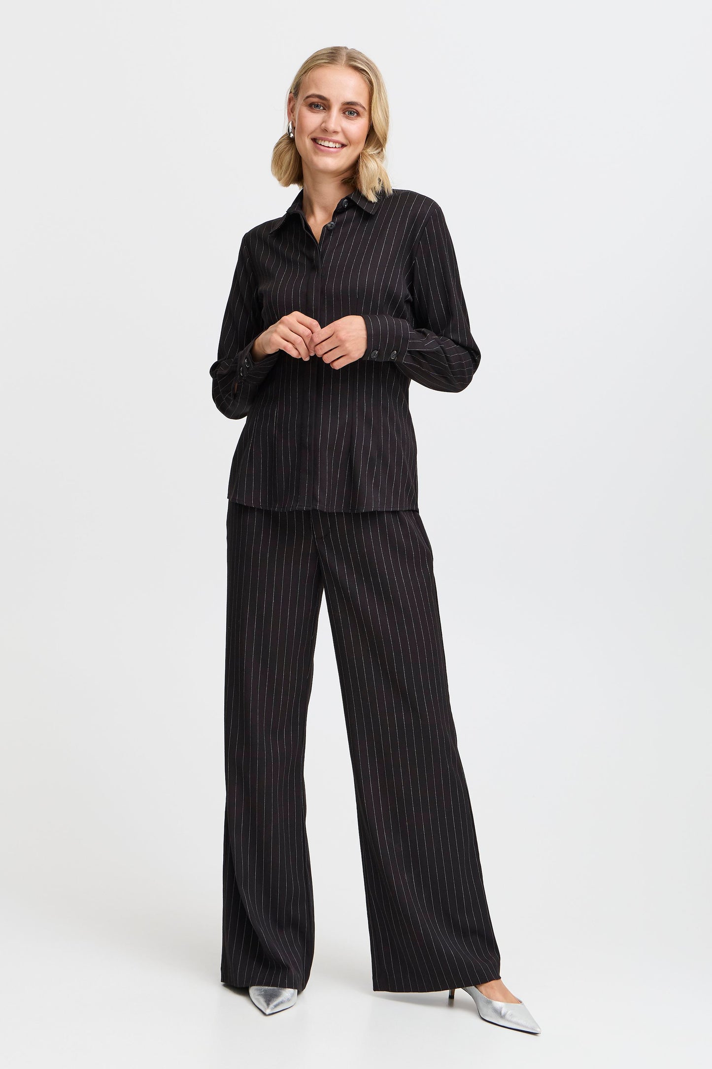 FRANSA VENUS SHIRT IN BLACK MIX