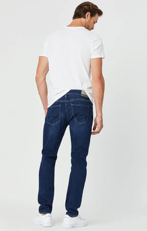 MAVI ZACH DARK FEATHER BLUE STRAIGHT LEG JEANS