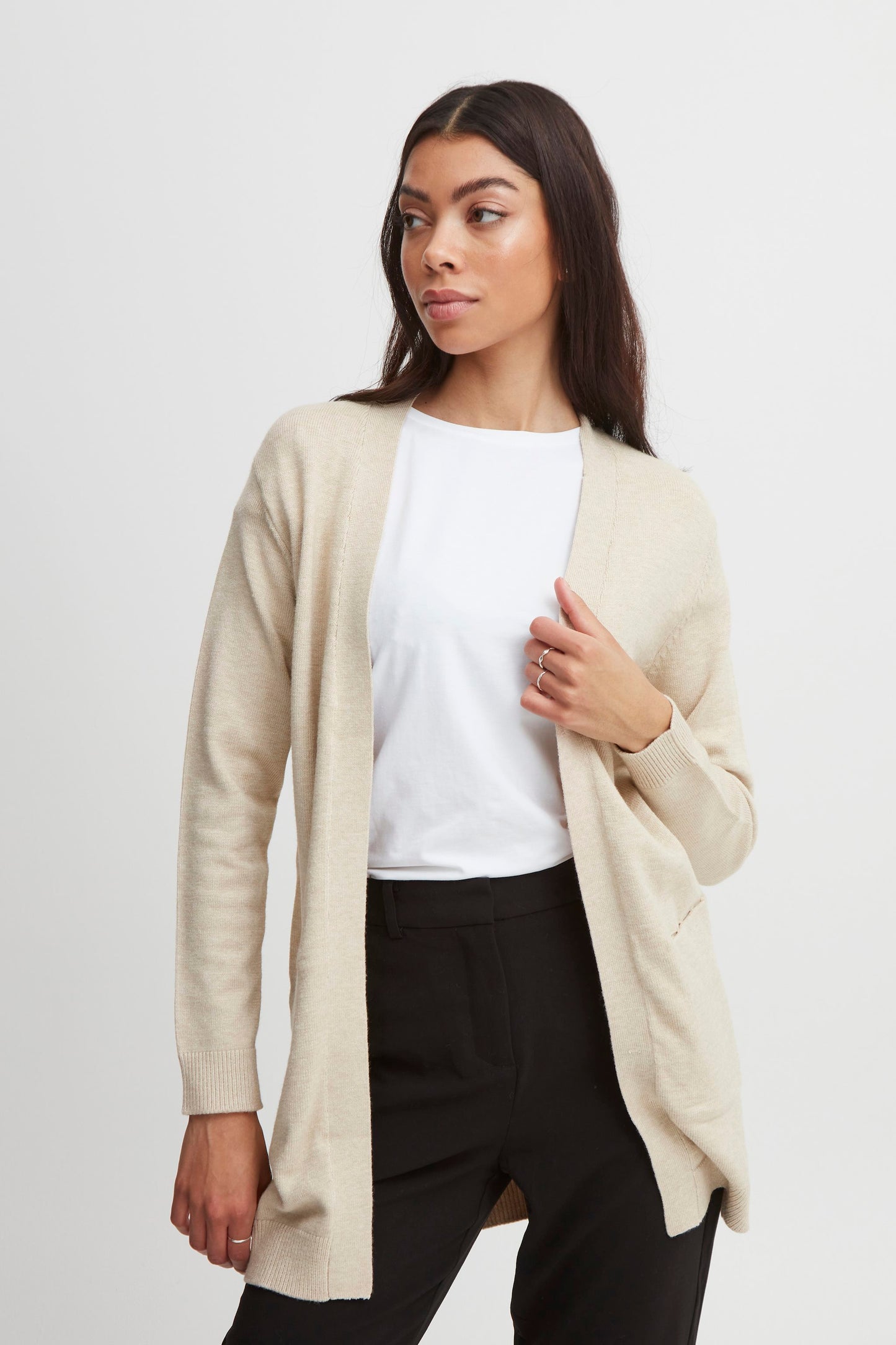 B.YOUNG CEMENT MELANGE NONINA CARDIGAN