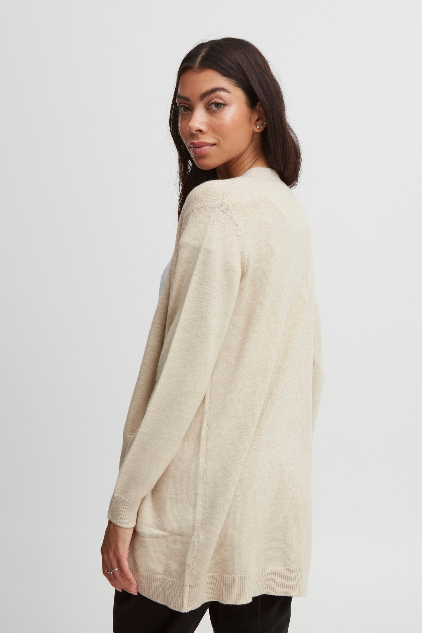 B.YOUNG CEMENT MELANGE NONINA CARDIGAN